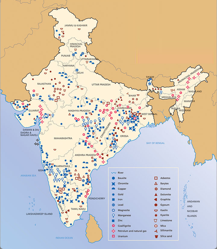 Mineral Distribution in India